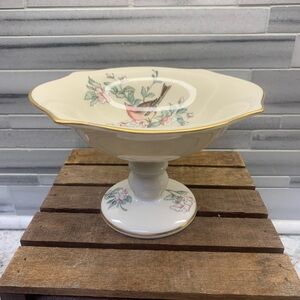 Vintage Lenox Bird Serenade Pedestal Candy/Nut Dish